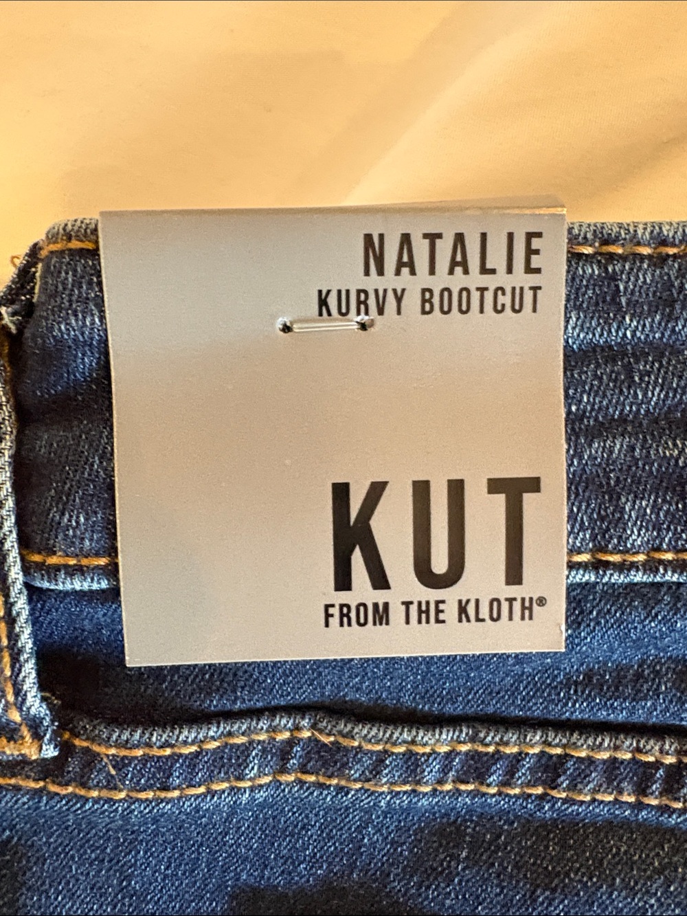 Kut from the Kloth Dark Blue Natalie Kurvy Bootcut Jeans - Size 18 - Picture 5 of 7